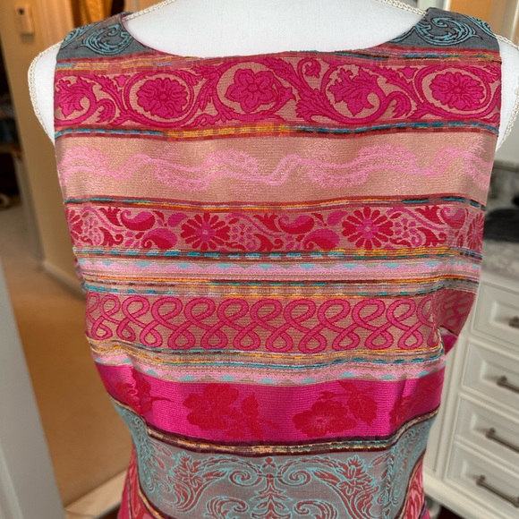 Chetta B, multicolor, sleeveless, kneel length, size 8, great condition - Picture 10 of 16